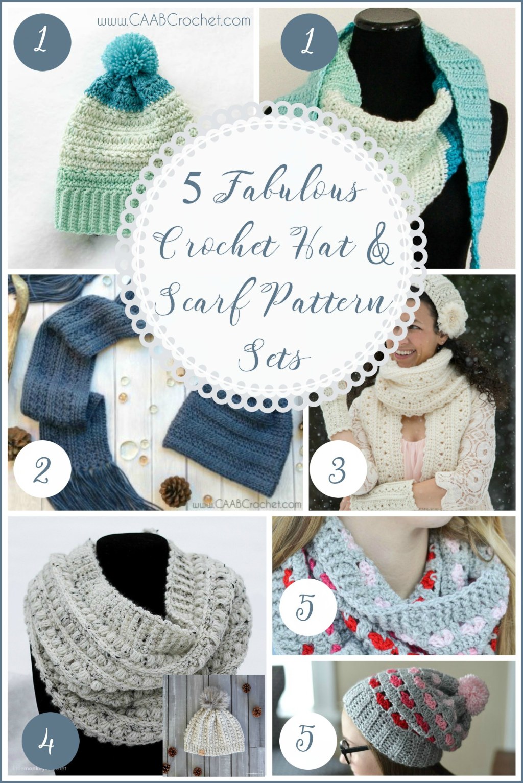 Picture of: Crochet Hat And Scarf Pattern Sets  Matching Crochet Pattern