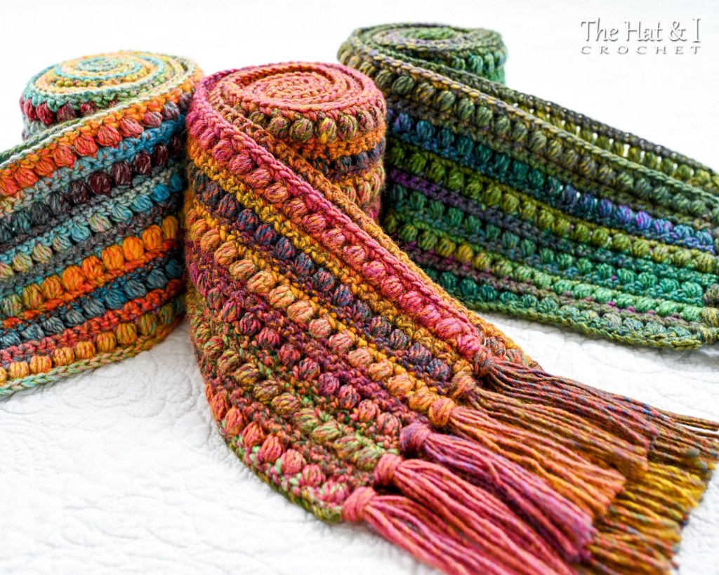 Picture of: Crochet PATTERN Boho Scarves crochet scarf pattern for – Etsy