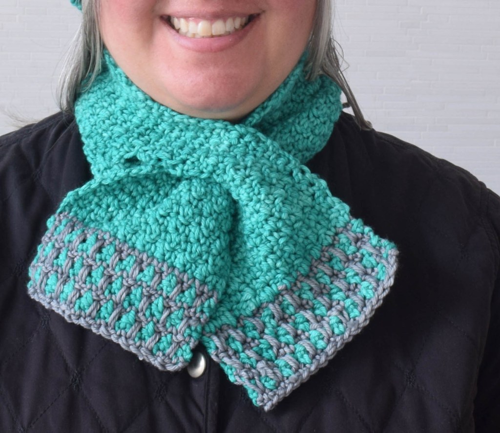 Picture of: Crochet Pattern: In the Neighborhood Keyhole Scarf – Underground
