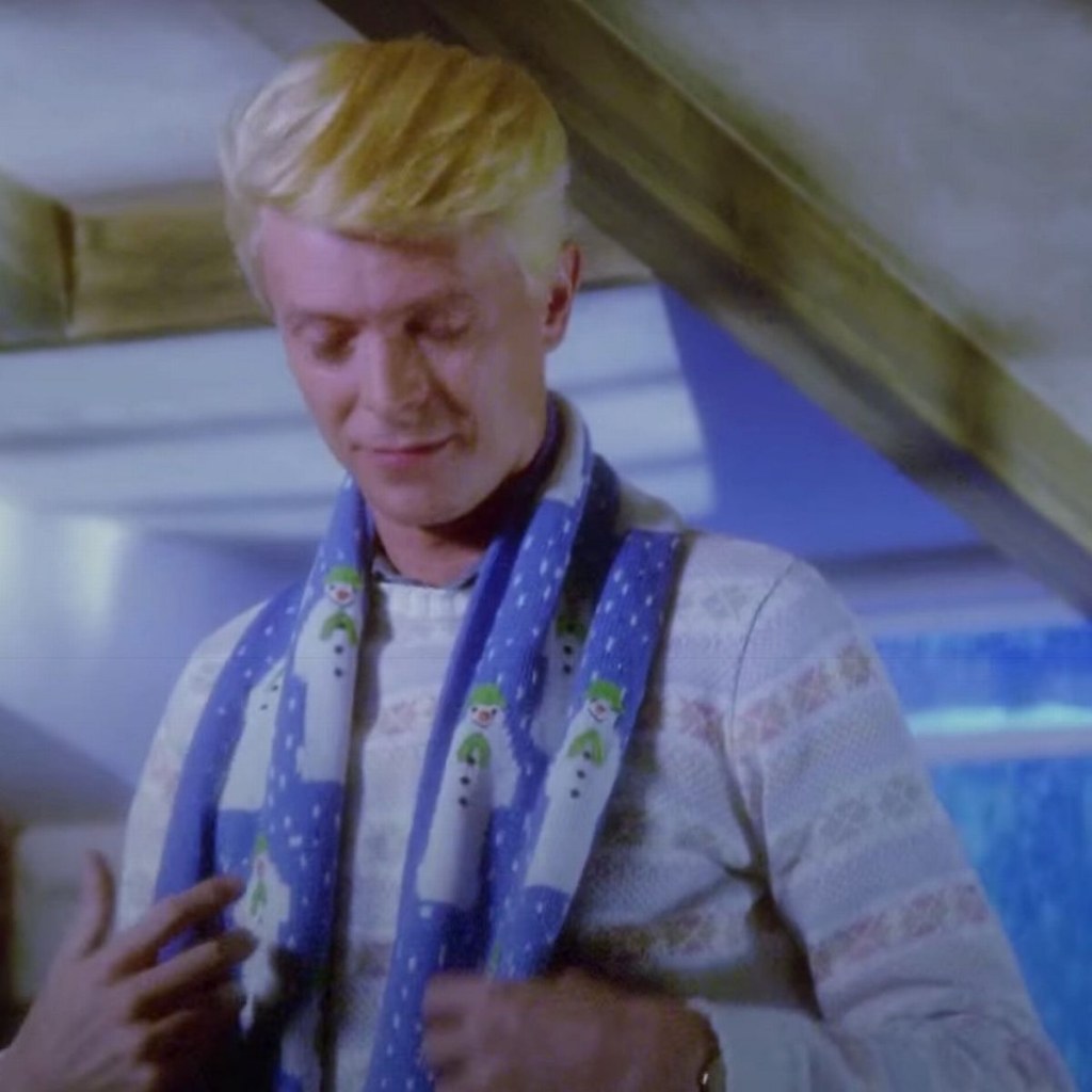 Picture of: David Bowie’s son finds pop legend’s scarf from The Snowman hidden