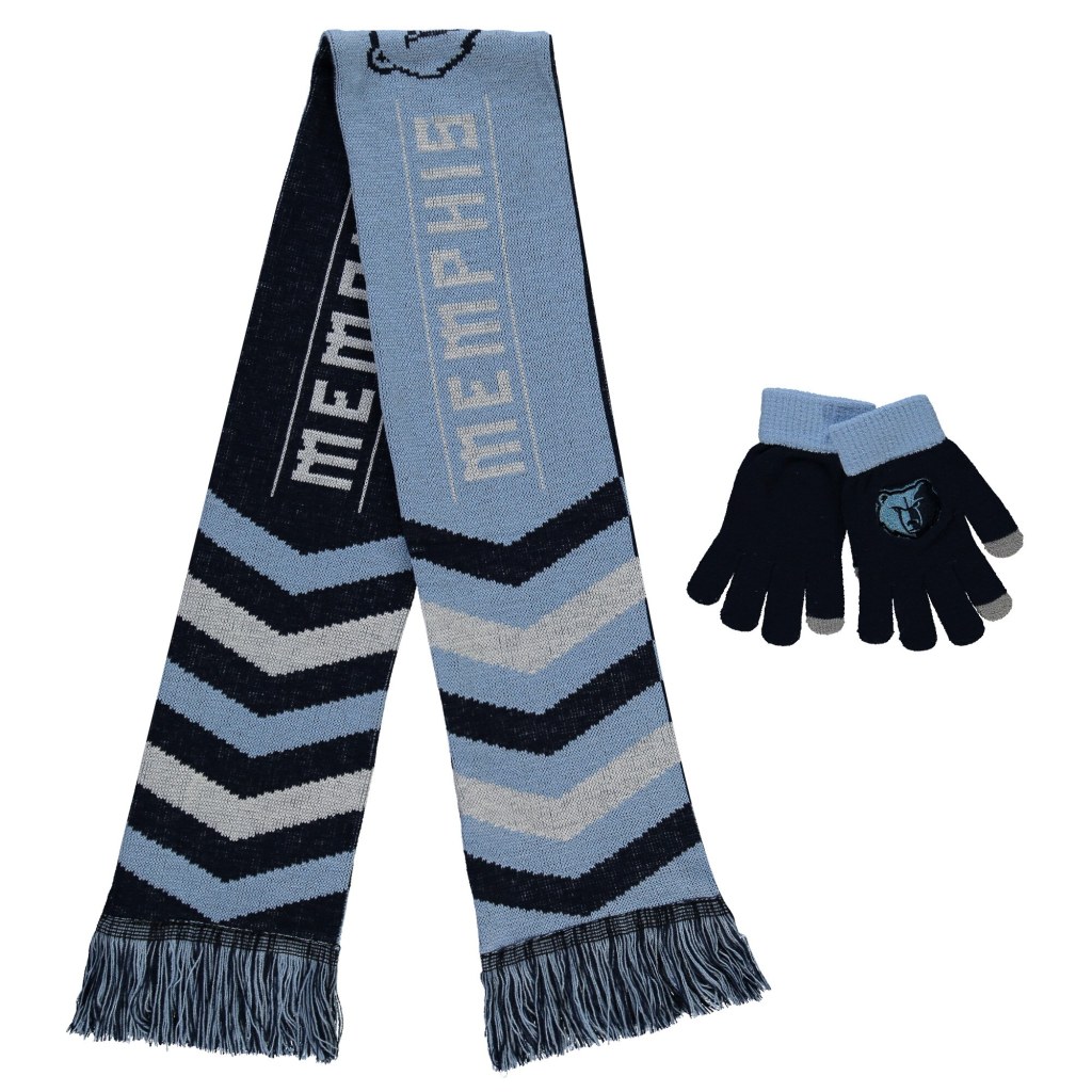 Picture of: FOCO Blue Memphis Grizzlies Glove & Scarf Combo Set