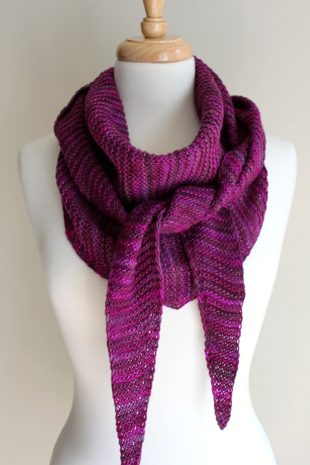 Picture of: Free Knitting Patterns: Truly Triangular Scarf – Leah Michelle Designs