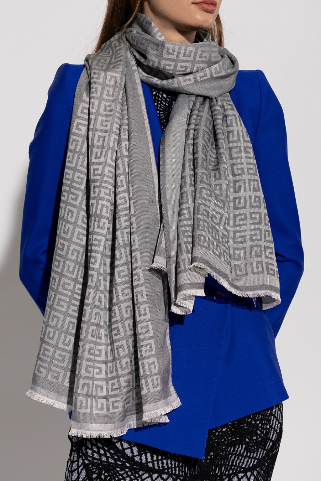 Picture of: Grey Scarf with monogram Givenchy – Vitkac Germany