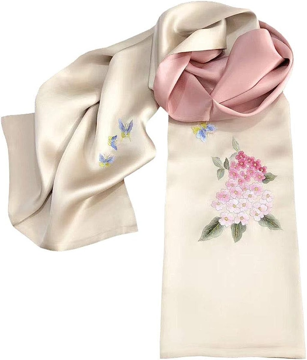 Picture of: HangErFeng Double Silk Scarf, Hand Embroidery, Chinese Traditional Hair  Scarf, Sun Protection Scarf, Gift Wrap