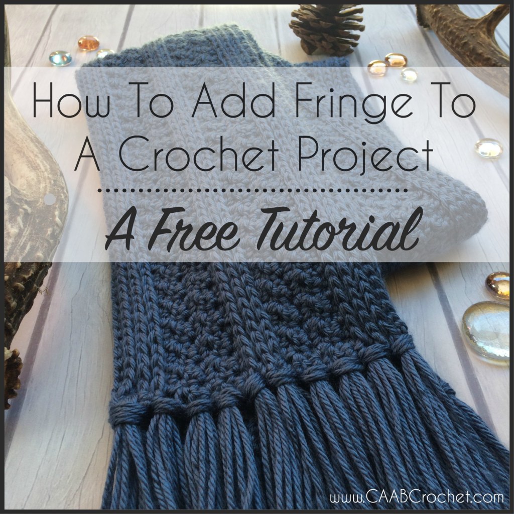 Picture of: How to add fringe to a crochet project  Step by step photo tutorial