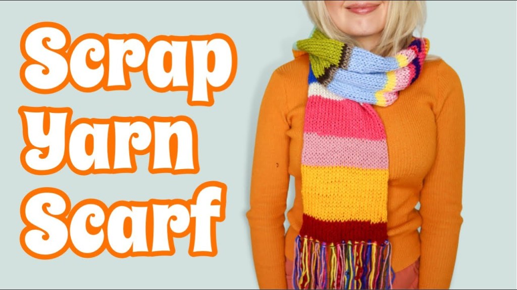 Picture of: How To Make A Scrap Yarn Scarf On The Sentro Knitting Machine  EASY!   Beginner Friendly Tutorial