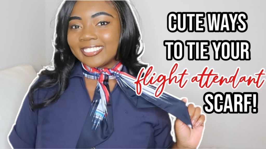 Picture of: How to Tie A Flight Attendant Scarf   Ways to Tie Your Scarf
