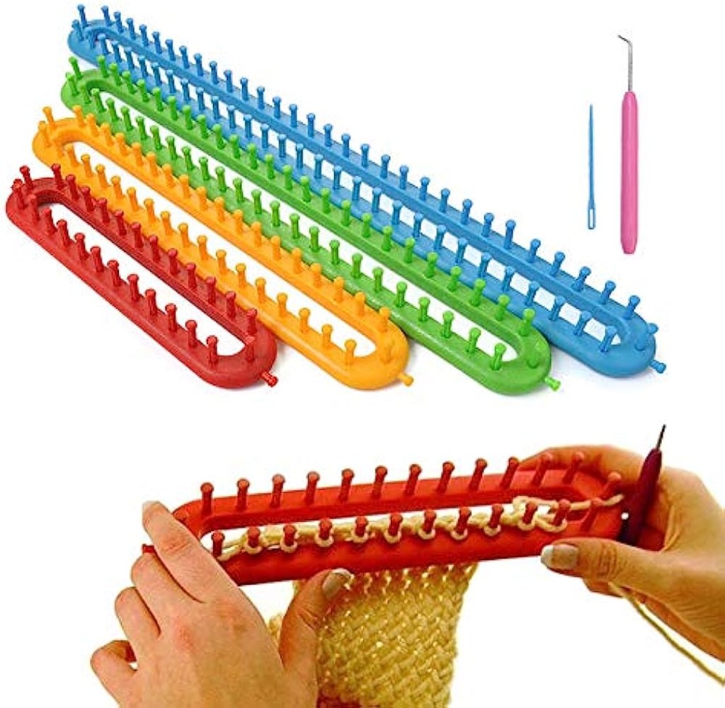 Picture of: JWBOSS Scarf Knitting Machine for Beginners, Knitting Weaving
