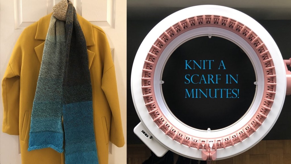 Picture of: Knit a Scarf in Minutes Using a Knitting Machine