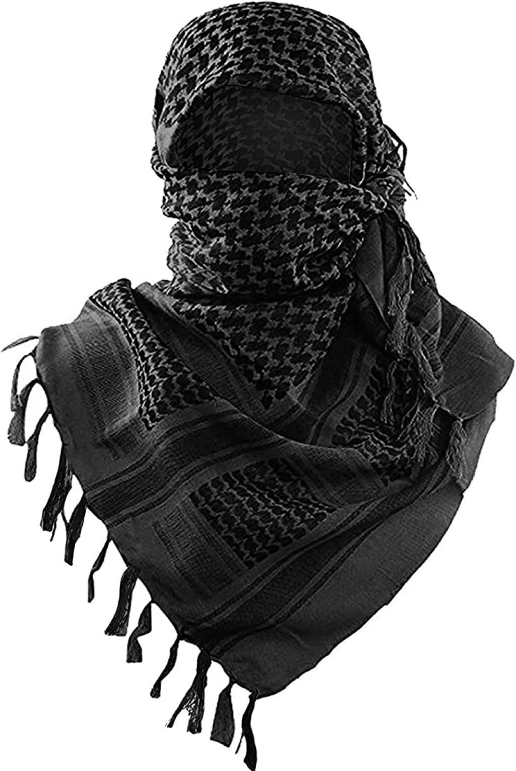 Picture of: Luxns Military Shemagh Tactical Desert Scarf / % Cotton Keffiyeh Scarf  Wrap for Men and Women