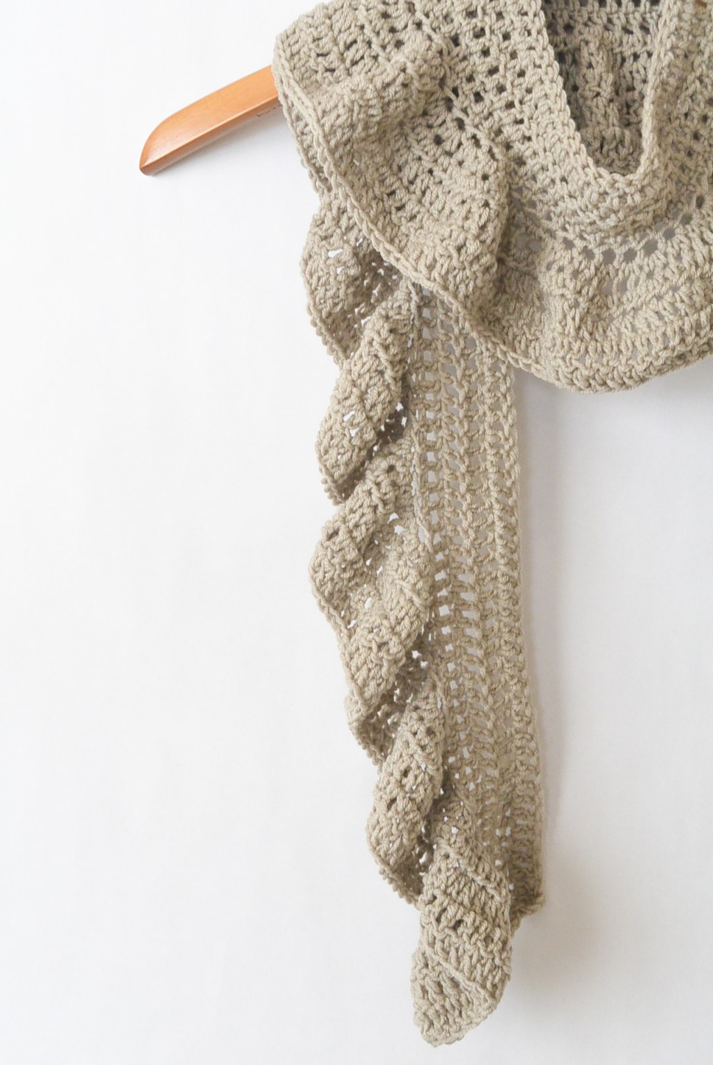 Picture of: Merino Crocheted Ruffle Scarf Pattern – Mama In A Stitch