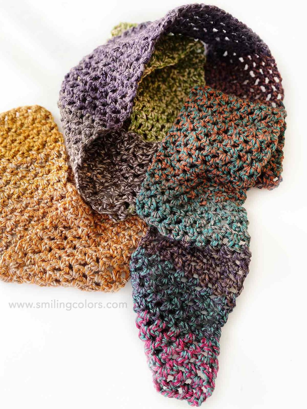 Picture of: One Skein Crochet Scarf in just  days! – Smiling Colors