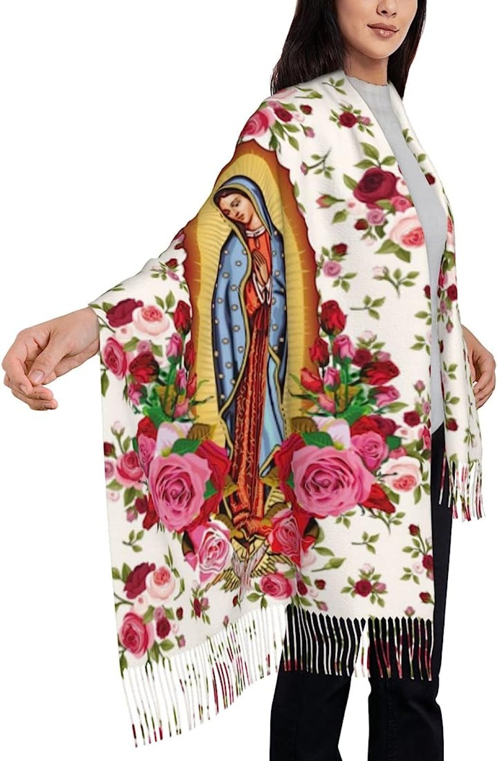 Picture of: Virgen de Guadalupe Women’s Blanket Scarf Virgin Mary Catholic