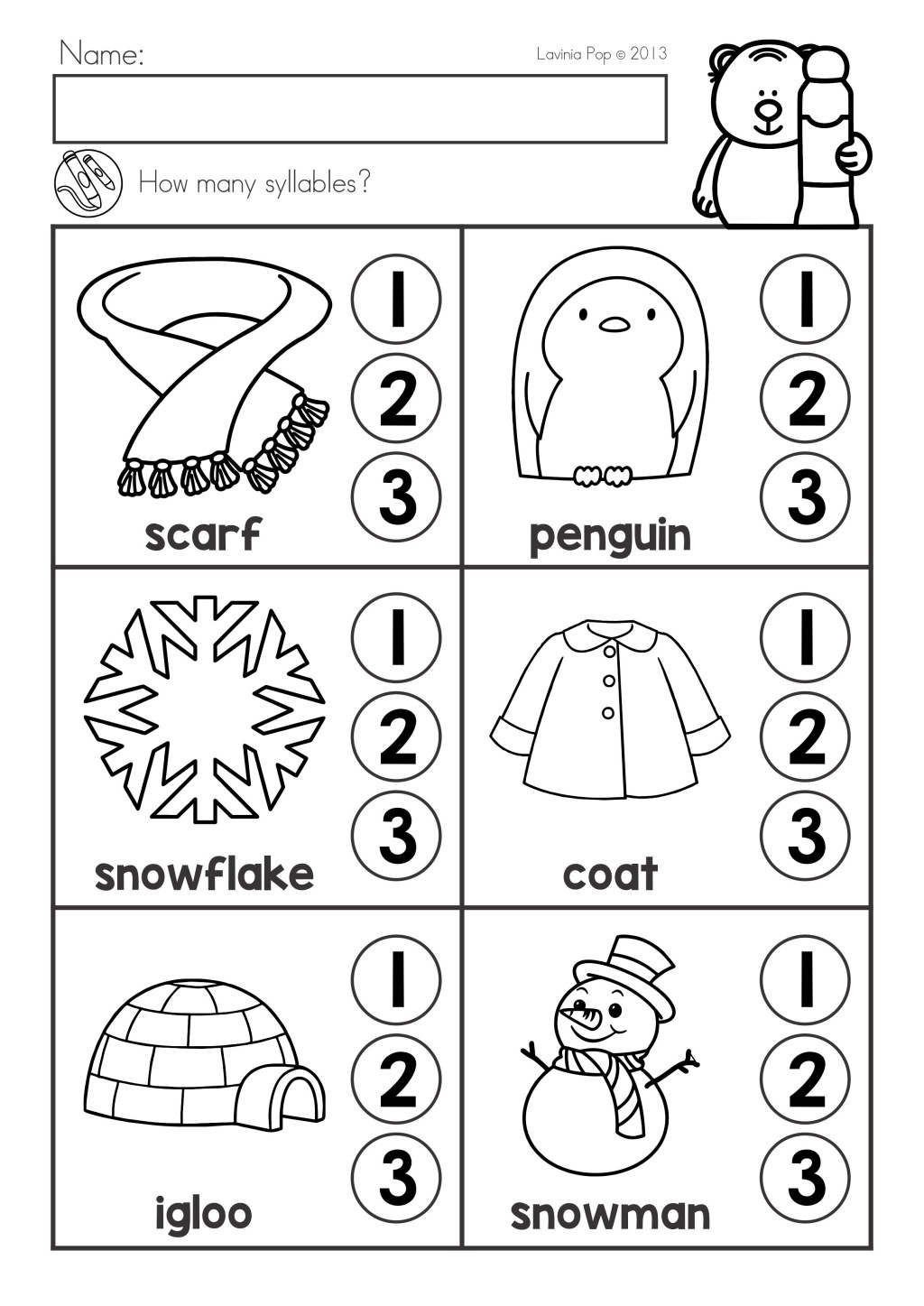 Picture of: Winter Literacy Worksheets and Activities No Prep  Kindergarten